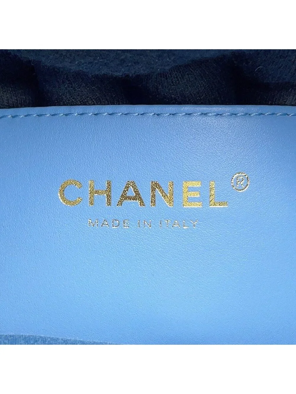 Chanel Chain Shoulder Bag 25 Medium CC Logo Quilted Denim